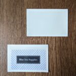 business card pocket – self adhesive – open long