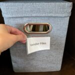 business card pocket – self adhesive – open long