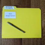 business card pocket – self adhesive – open long