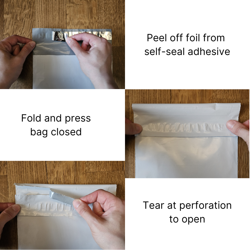 peel fold tear