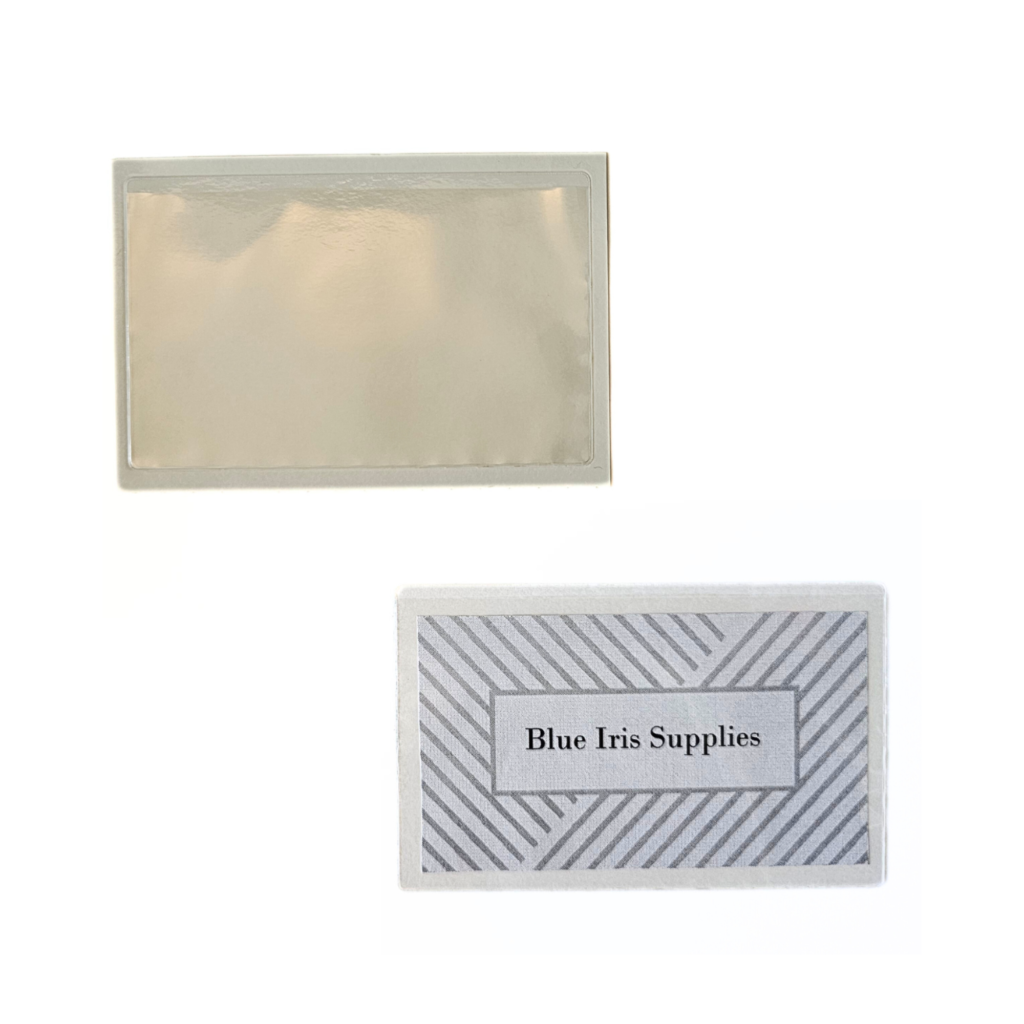 business card pocket – self adhesive – open long